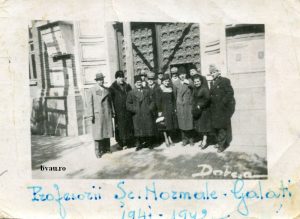 Profesori ai Școlii Normale din Galați (1941-1942)