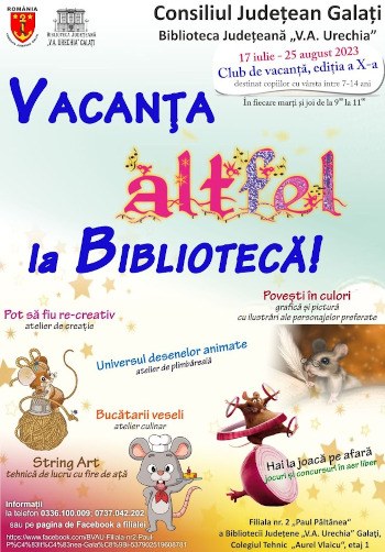 Clubul Vacanța ALTFEL Afiș